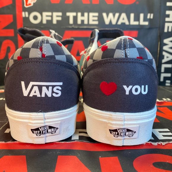 Vans Men's 4/Women's 5.5 Comfycush Old Skool Autism Hearts Asphalt VN0A7Q9A109 - Picture 2 of 14